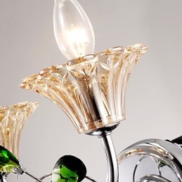 Lámpara de pared de cristal de estilo europeo, creativa, contemporánea y concisa.