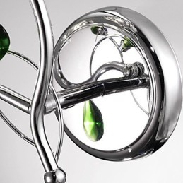 Lámpara de pared de cristal de estilo europeo, creativa, contemporánea y concisa.