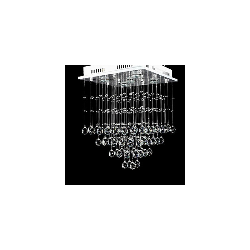 Lámpara empotrada moderna contemporánea de cristal galvanizado