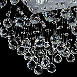 Lámpara empotrada moderna contemporánea de cristal galvanizado