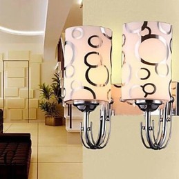 Lámparas de pared de cristal creativas, contemporáneas y contraídas.