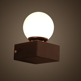 Lámpara de pared creativa Ball Loft, lámpara de pared de hierro forjado que restaura las luces antiguas.