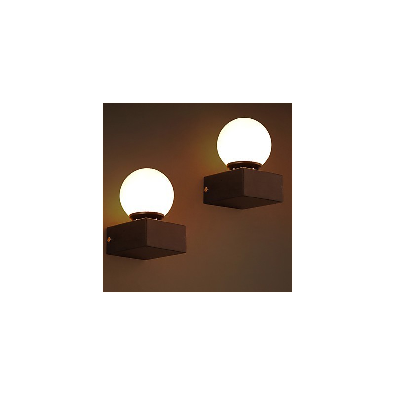 Lámpara de pared creativa Ball Loft, lámpara de pared de hierro forjado que restaura las luces antiguas.