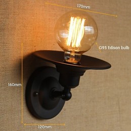 Aplique de pared decorativo minimalista retro para mesita de noche, pasillo, escalera, balcón