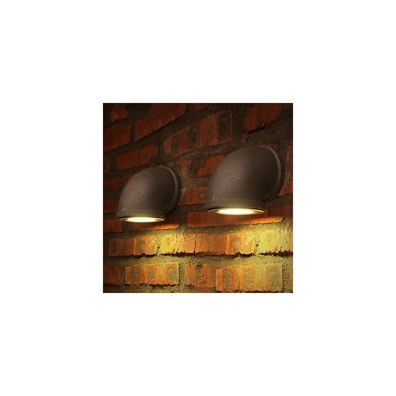 Lámpara de pared estilo loft con personalidad vintage para barra de bar, lámpara de pared con tubería de agua, iluminación para escaleras y balcones.