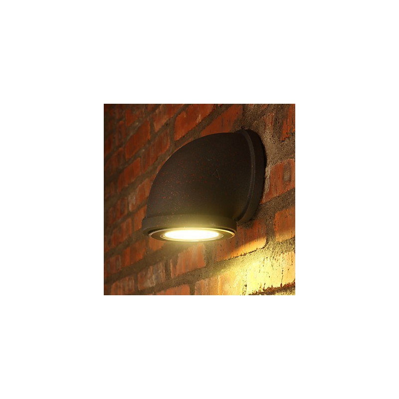 Lámpara de pared estilo loft con personalidad vintage para barra de bar, lámpara de pared con tubería de agua, iluminación para escaleras y balcones.