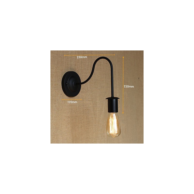 Lámpara de pared decorativa retro con personalidad creativa y simplicidad pastoral estilo americano para pasillos y escaleras.