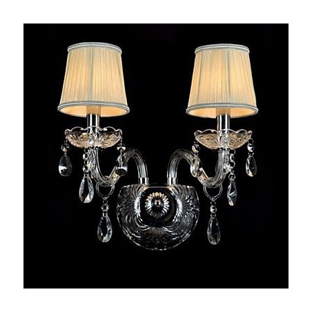 Apliques de pared estilo mini cristal, luces de pared con forma de vela, vidrio moderno y contemporáneo Apliques de pared estilo mini cristal, luces de pared con forma de vela, vidrio moderno y contemporáneo