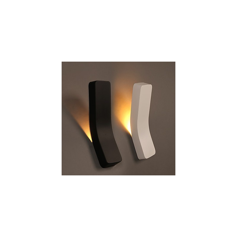 Lámpara de pared de hierro forjado curvado, creativa, contemporánea y contraída, Power Lights