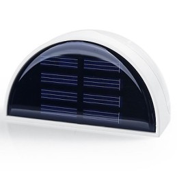 Lámpara solar para jardín exterior con sensor automático (blanca)
