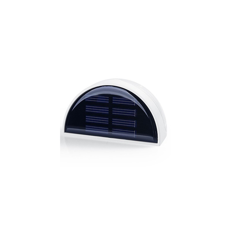 Lámpara solar para jardín exterior con sensor automático (blanca)