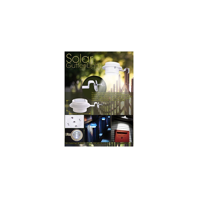 Lámpara solar para techo, valla, lámpara de valla, luces, luces de pasillo, lámpara de pared, lavabo