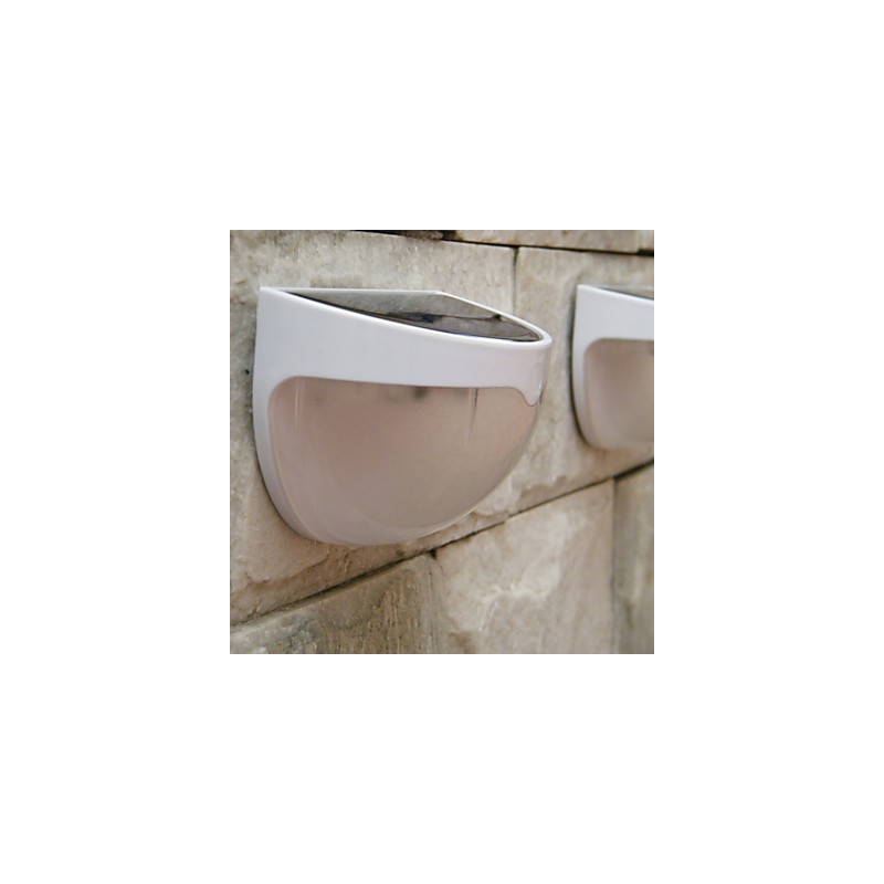 Lámpara de pared solar con control de sonido y luz para jardín, cerca y villa.