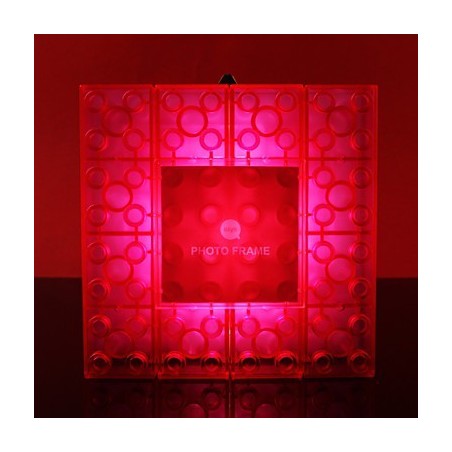 Marco de bloques creativos, luz de colores, lindos pequeños regalos, lámpara de pared, luces con gancho para cinturón Marco de bloques creativos, luz de colores, lindos pequeños regalos, lámpara de pared, luces con gancho para cinturón