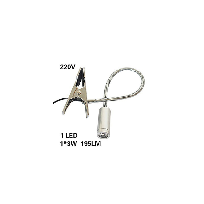 Aplique de pared de aluminio, lámpara de espejo