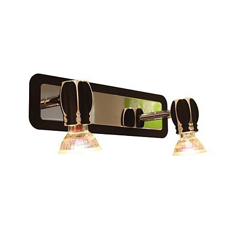 Lámparas de pared negras modernas para baño con 2 luces Lámparas de pared negras modernas para baño con 2 luces