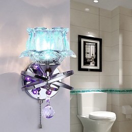 Lámparas de pared de cristal creativas, contemporáneas y contraídas.