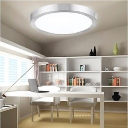 Lámpara de techo empotrada redonda, 7 W, estilo moderno, diámetro 20 cm.