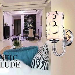 Lámparas de pared de cristal creativas, contemporáneas y contraídas.