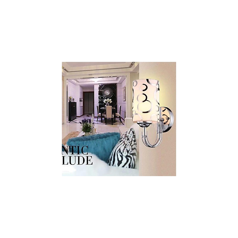 Lámparas de pared de cristal creativas, contemporáneas y contraídas.