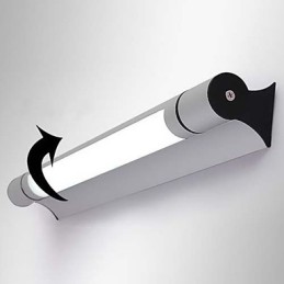 Iluminación de baño moderna contemporánea T5 de metal