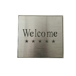 Lámpara indicadora de bienvenida del mercado del hotel Lámpara de pared creativa modelo bar Apliques de metal