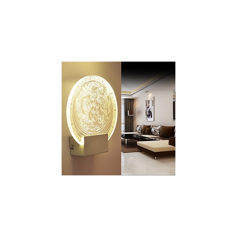 Apliques de pared Lámpara de PVC Luz Moderna Contemporánea Metal