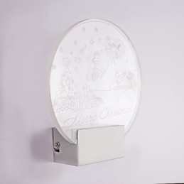 Lámpara de pared acrílica de PVC, moderna y contemporánea, de metal.