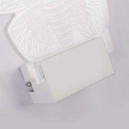Lámpara de pared acrílica de PVC, moderna y contemporánea, de metal.