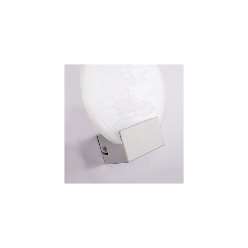 Lámpara de pared acrílica de PVC, moderna y contemporánea, de metal.