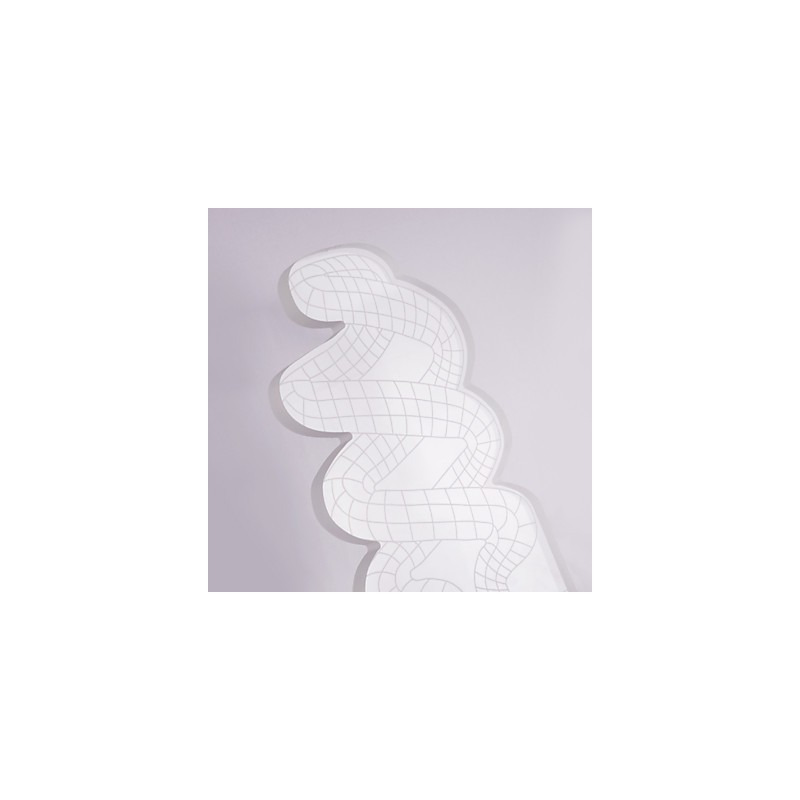 Lámpara de pared acrílica de PVC con chip de luz, moderna y contemporánea de metal.