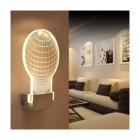 Lámpara de pared acrílica de PVC con chip de luz, moderna y contemporánea de metal. Lámpara de pared acrílica de PVC con chip de luz, moderna y contemporánea de metal.