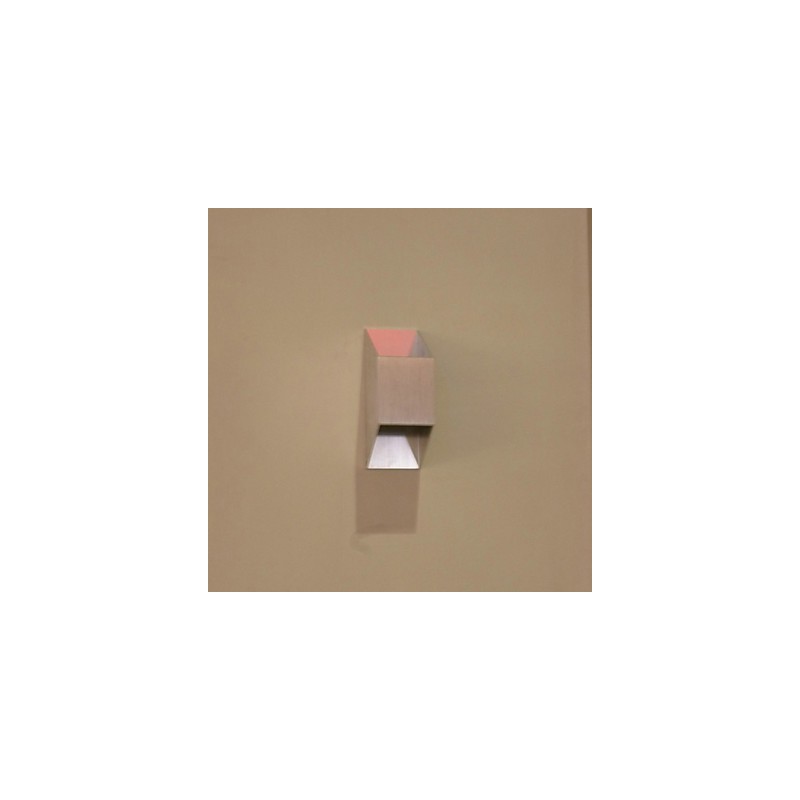 Apliques de pared de metal contemporáneos modernos con diseño de barra creativa trapezoidal doble