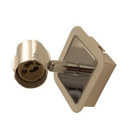 Apliques de pared cromados modernos para baño, 3 W