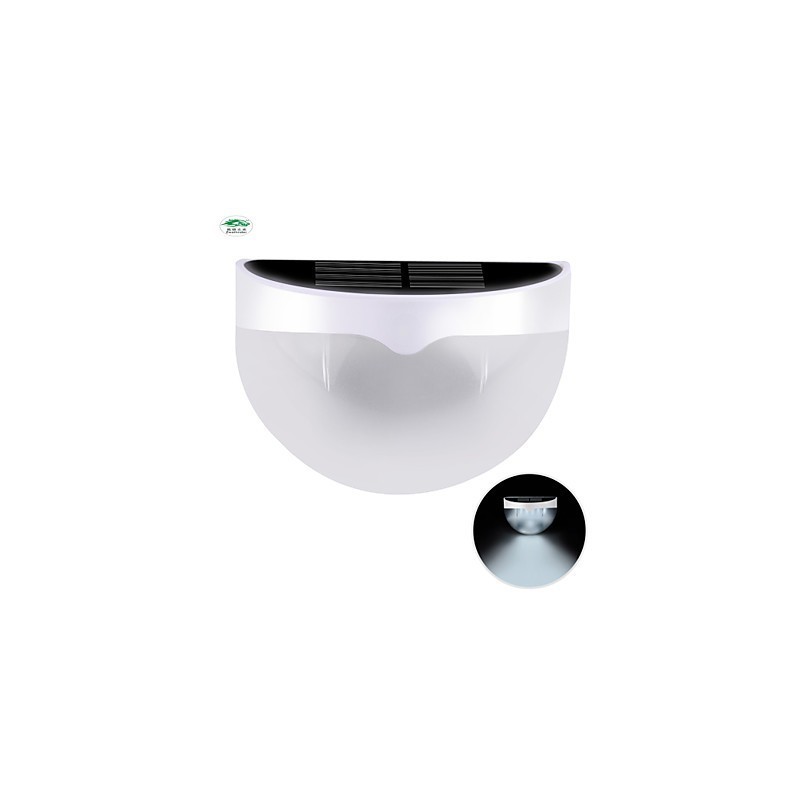 Lámpara solar impermeable IP55 blanca y negra