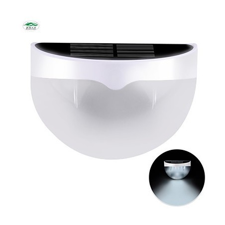 Lámpara solar impermeable IP55 blanca y negra