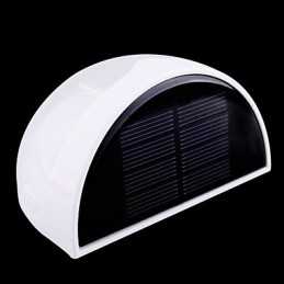 Lámpara solar impermeable IP55 blanca y negra