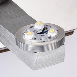 Mini lámpara de pared de 1 luz artística con baño de acero inoxidable