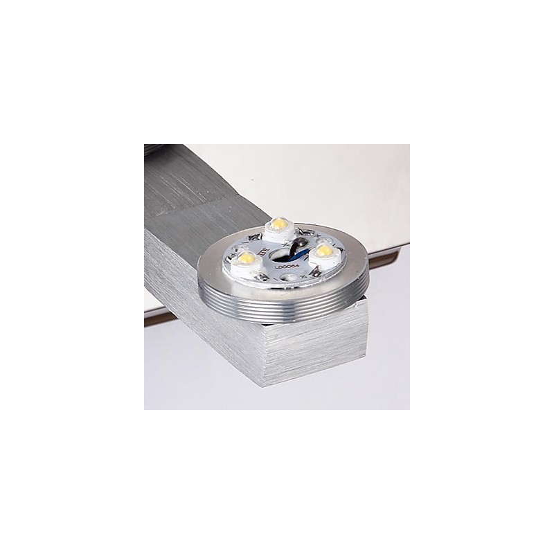 Mini lámpara de pared de 1 luz artística con baño de acero inoxidable