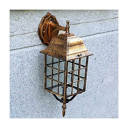 Apliques de pared para exterior tradicionales clásicos de metal