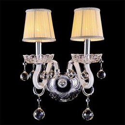 Apliques de pared estilo mini cristal, luces de pared con forma de vela, vidrio moderno y contemporáneo
