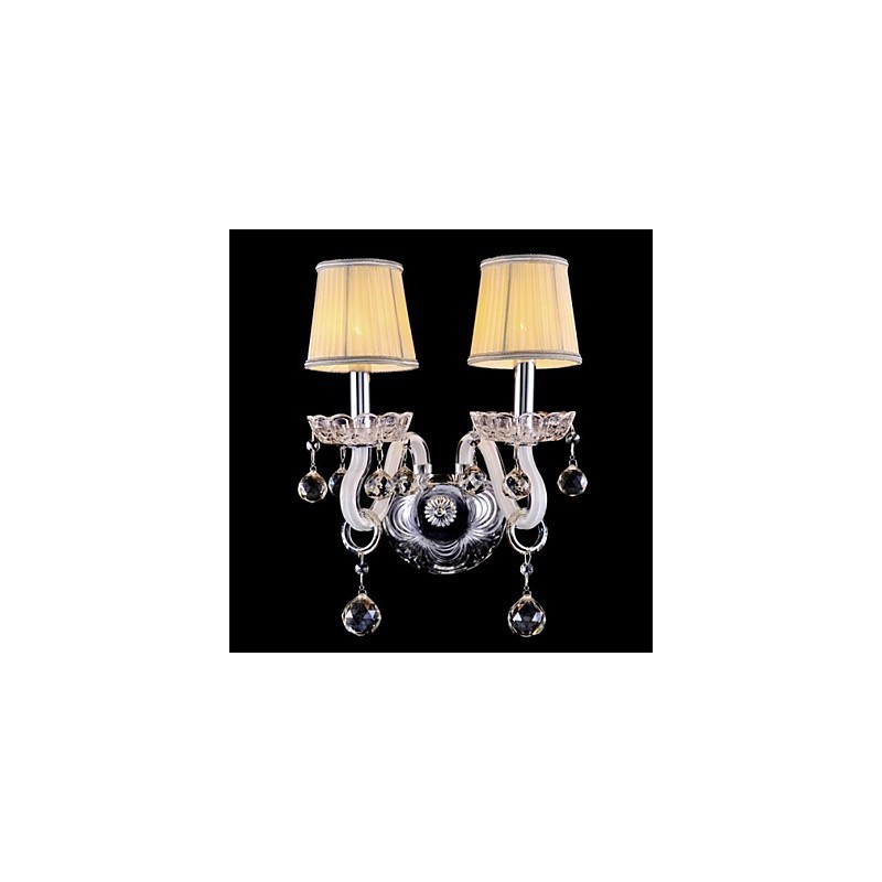 Apliques de pared estilo mini cristal, luces de pared con forma de vela, vidrio moderno y contemporáneo