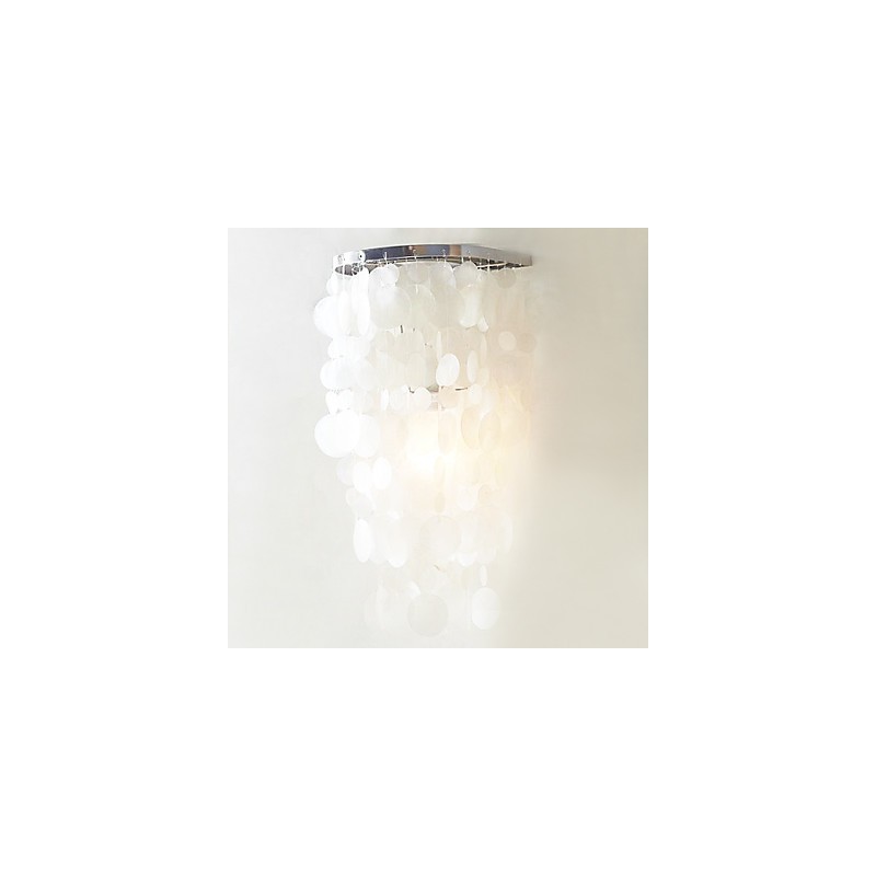Elegante lámpara de pared con 1 luz en blanco cálido