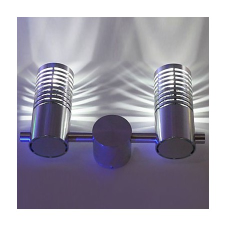 Aplique de pared moderno con luz dispersante, 2 cilindros, capa de barrera, rayo de luz Aplique de pared moderno con luz dispersante, 2 cilindros, capa de barrera, rayo de luz