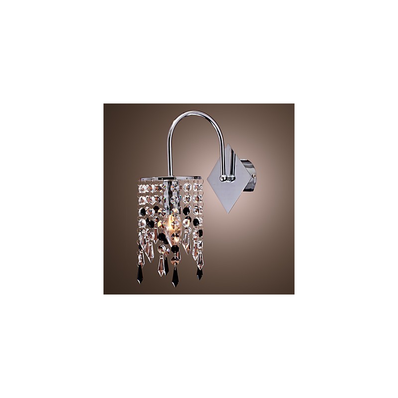 Aplique de pared con elegante gota de cristal