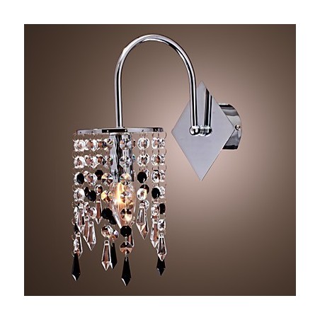Aplique de pared con elegante gota de cristal Aplique de pared con elegante gota de cristal