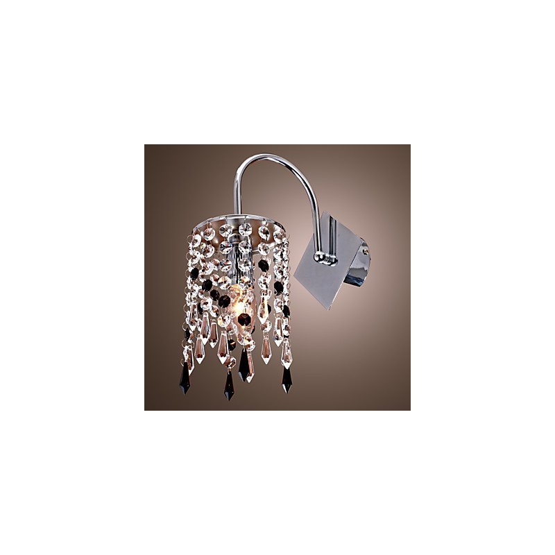 Aplique de pared con elegante gota de cristal