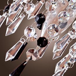 Aplique de pared con elegante gota de cristal