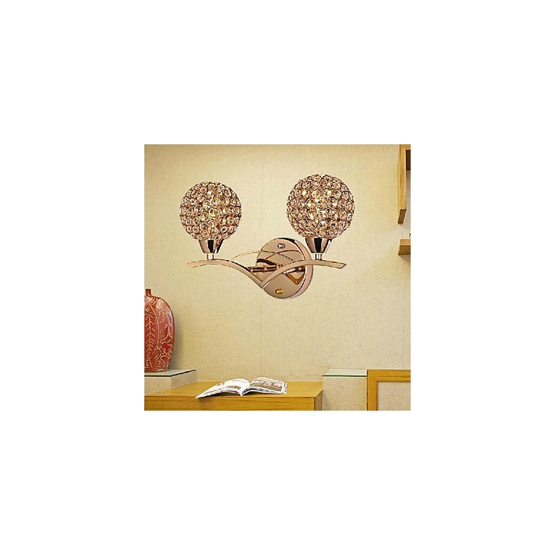Aplique de pared moderno y elegante de 2 luces