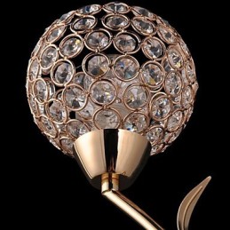 Apliques de pared de cristal, luces de pared de lectura, modernos y contemporáneos de metal